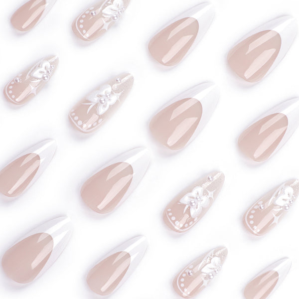 12 Sizes-24 Pcs Press On Nails JP3127