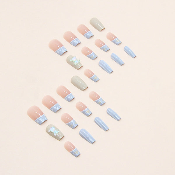 12 Sizes-24 Pcs Press On Nails Z663