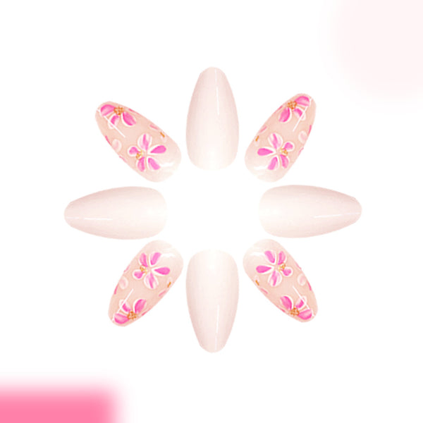 12 Sizes-24 Pcs Press On Nails C955