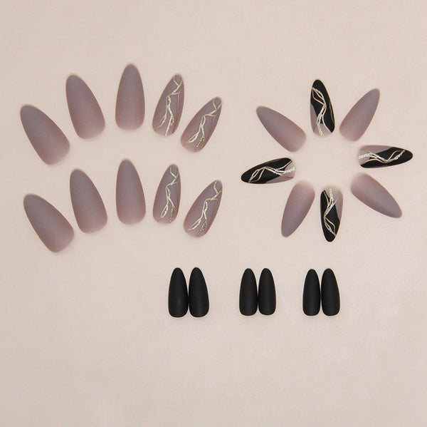 12 Sizes-24 Pcs Press On Nails W1470
