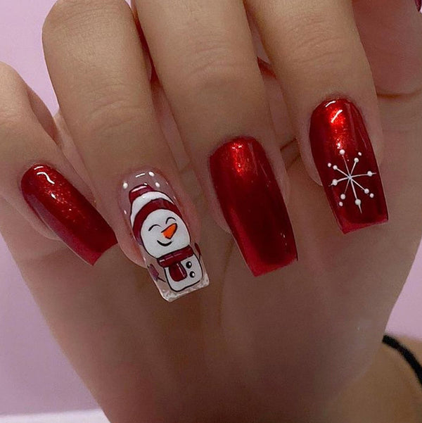 12 Sizes-24 Pcs Press On Nails W1302