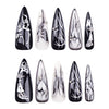 12 Sizes-24 Pcs Press On Nails JP3340
