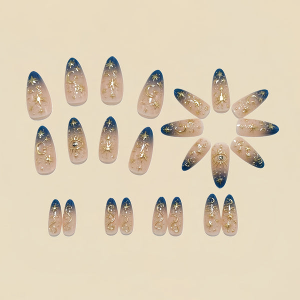 12 Sizes-24 Pcs Press On Nails Y1539
