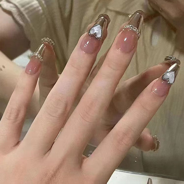 12 Sizes-24 Pcs Press On Nails Z462