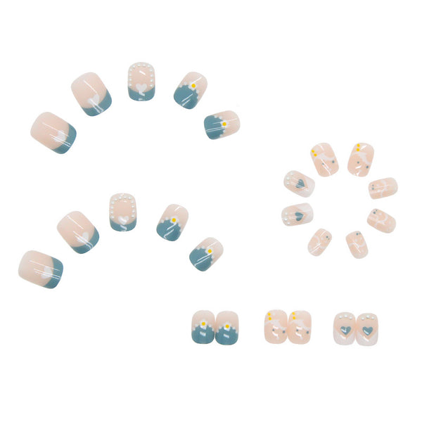 12 Sizes-24 Pcs Press On Nails Z134