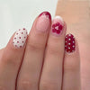 12 Sizes-24 Pcs Press On Nails C1413