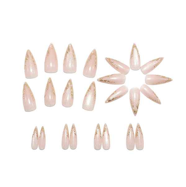 12 Sizes-24 Pcs Press On Nails Y1805