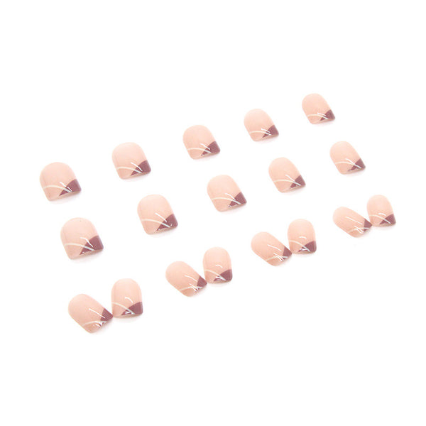12 Sizes-24 Pcs Press On Nails R587