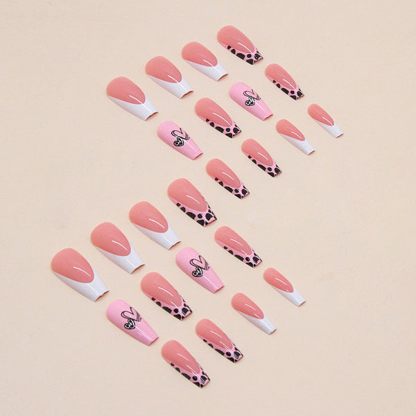 12 Sizes-24 Pcs Press On Nails W493