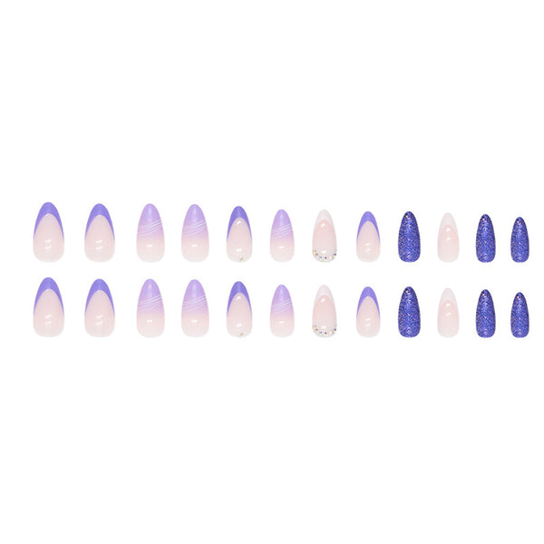 12 Sizes-24 Pcs Press On Nails Z673