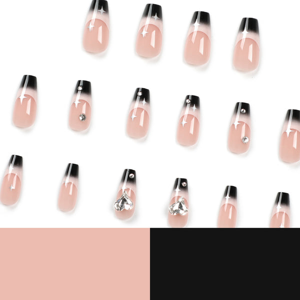 12 Sizes-24 Pcs Press On Nails JP2674