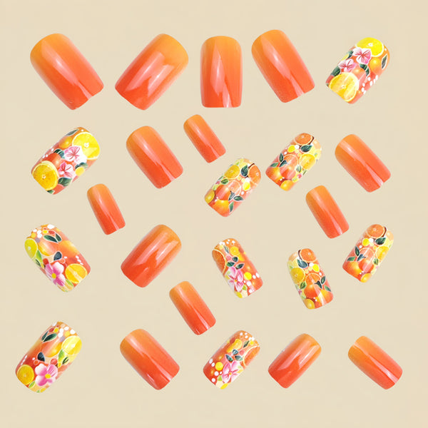 12 Sizes-24 Pcs Press On Nails Y1097