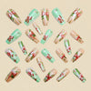 12 Sizes-24 Pcs Press On Nails Y1254