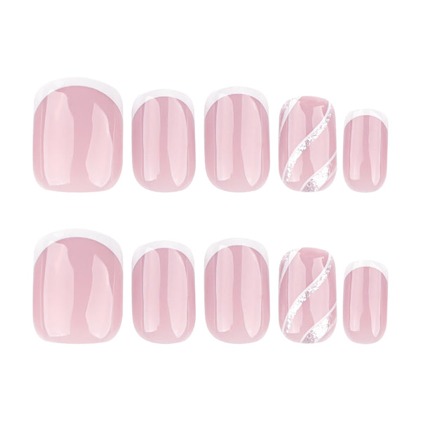 12 Sizes-24 Pcs Press On Nails JP3709