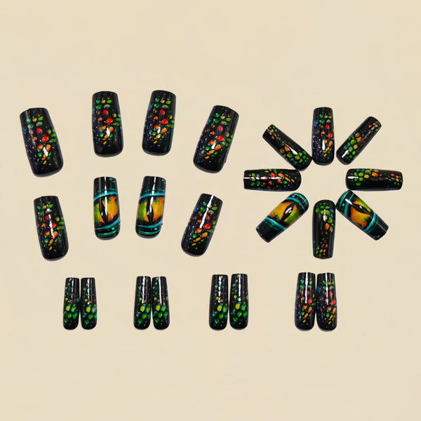 12 Sizes-24 Pcs Press On Nails Y1553