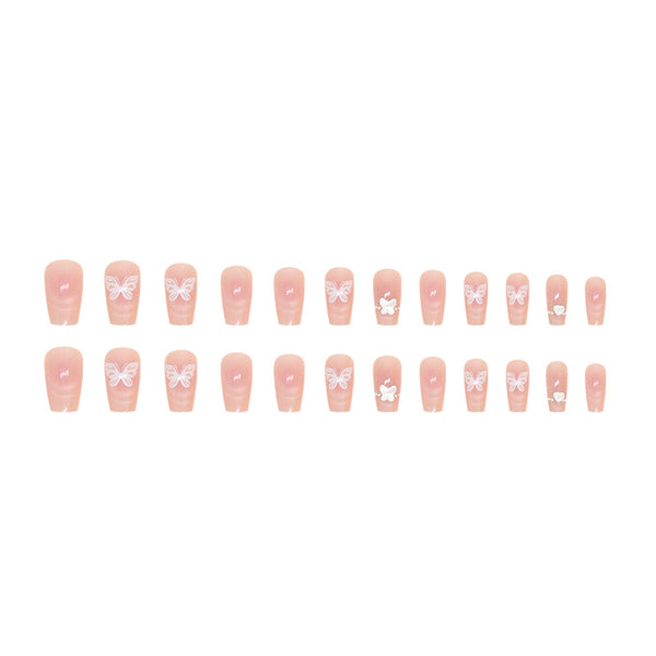 12 Sizes-24 Pcs Press On Nails MY019