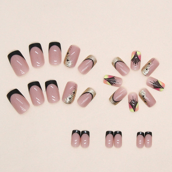 12 Sizes-24 Pcs Press On Nails W987