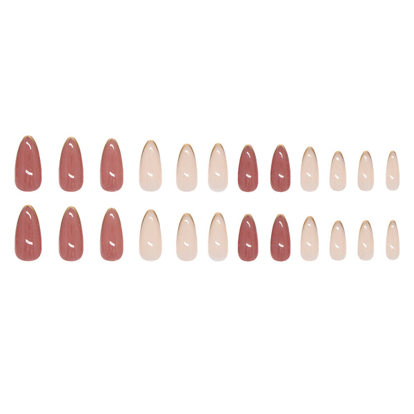 12 Sizes-24 Pcs Press On Nails W1959