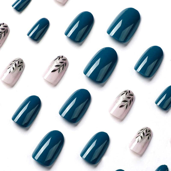12 Sizes-24 Pcs Press On Nails JP1950