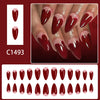 12 Sizes-24 Pcs Press On Nails C1493