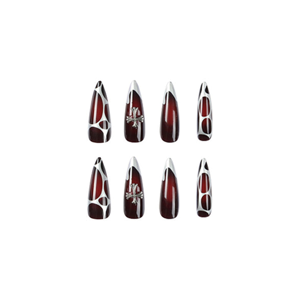 12 Sizes-24 Pcs Press On Nails JP2052
