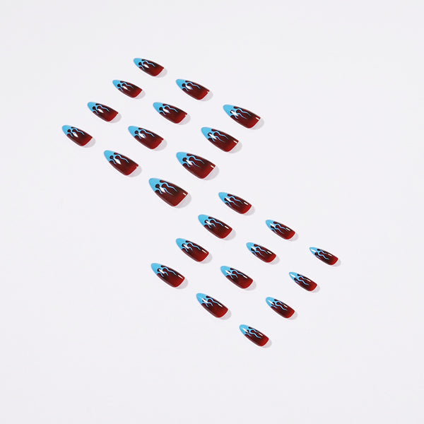 12 Sizes-24 Pcs Press On Nails JP1424