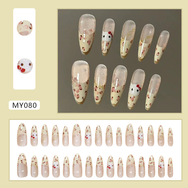 12 Sizes-24 Pcs Press On Nails MY080