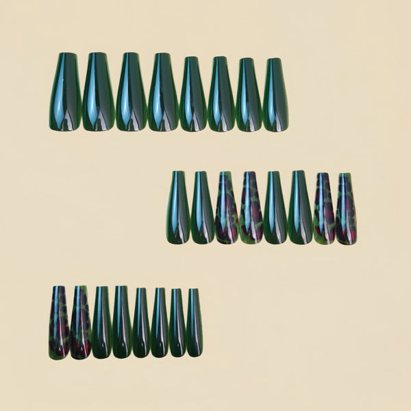 12 Sizes-24 Pcs Press On Nails Y1758