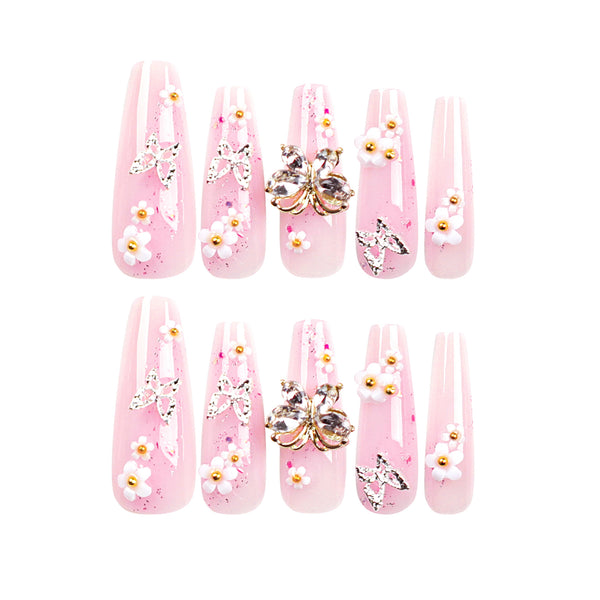 12 Sizes-24 Pcs Press On Nails JP2744