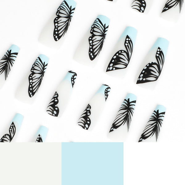 12 Sizes-24 Pcs Press On Nails JP1618