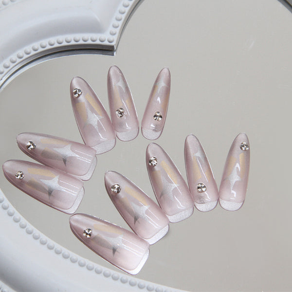 12 Sizes-24 Pcs Press On Nails MY070