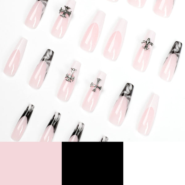 12 Sizes-24 Pcs Press On Nails JP1598
