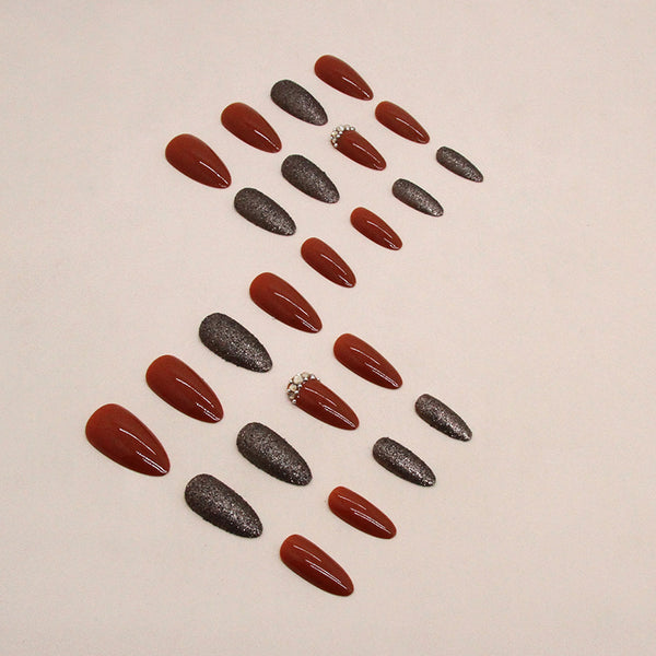 12 Sizes-24 Pcs Press On Nails Z833
