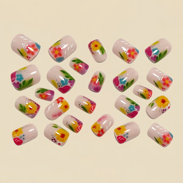 12 Sizes-24 Pcs Press On Nails Y1574