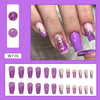 12 Sizes-24 Pcs Press On Nails W736