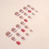 12 Sizes-24 Pcs Press On Nails W1161