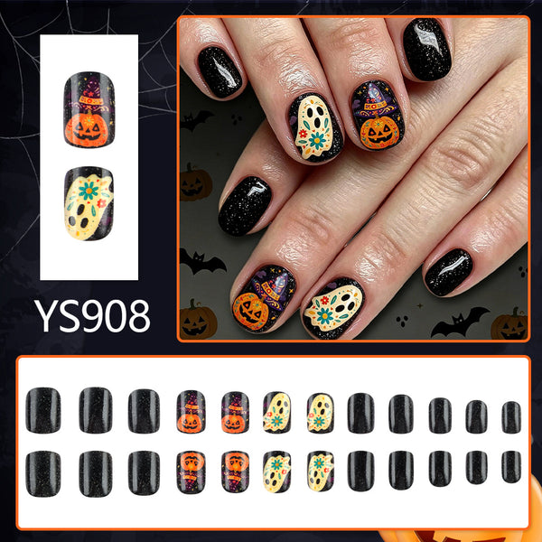 12 Sizes-24 Pcs Press On Nails YS908