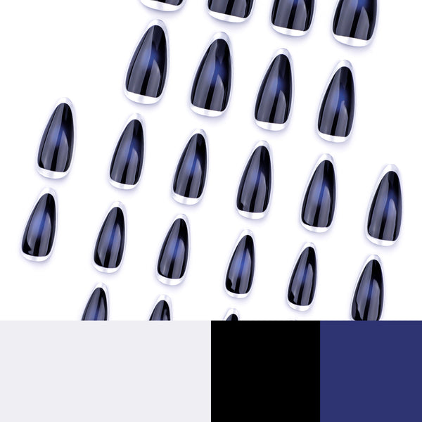 12 Sizes-24 Pcs Press On Nails JP3566