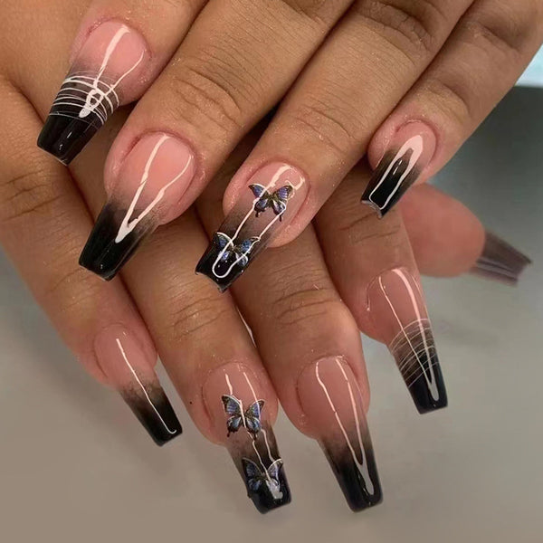 12 Sizes-24 Pcs Press On Nails W471