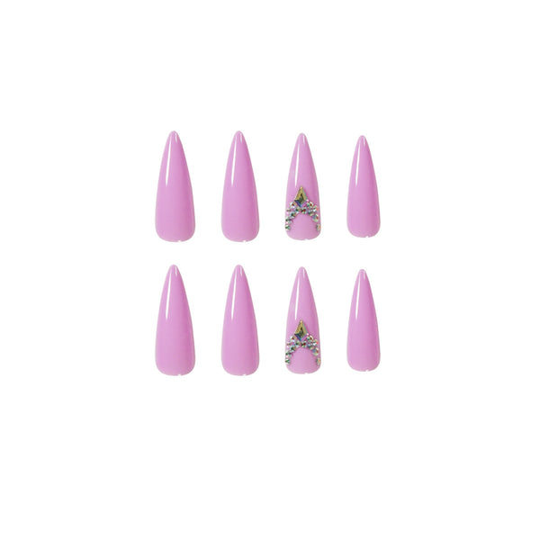 12 Sizes-24 Pcs Press On Nails JP1276