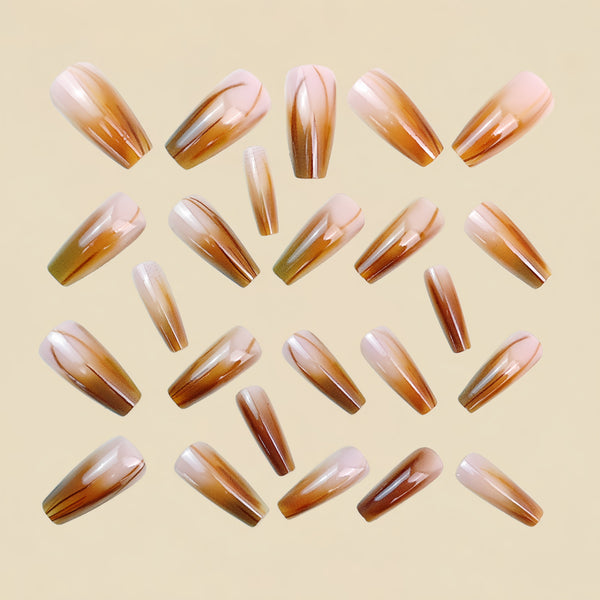 12 Sizes-24 Pcs Press On Nails Y1836