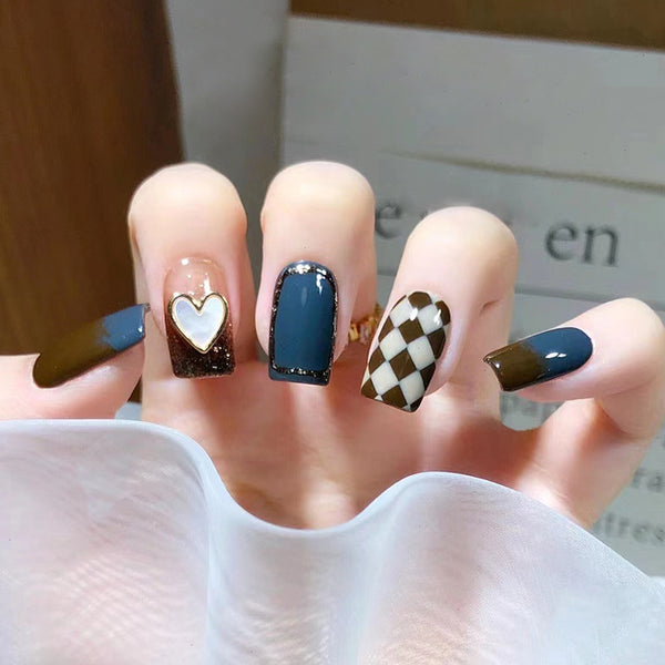 12 Sizes-24 Pcs Press On Nails Z558