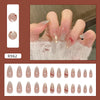 12 Sizes-24 Pcs Press On Nails R962