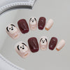 12 Sizes-24 Pcs Press On Nails R834