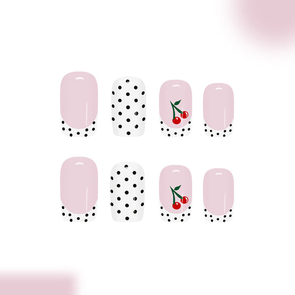 12 Sizes-24 Pcs Press On Nails C1534