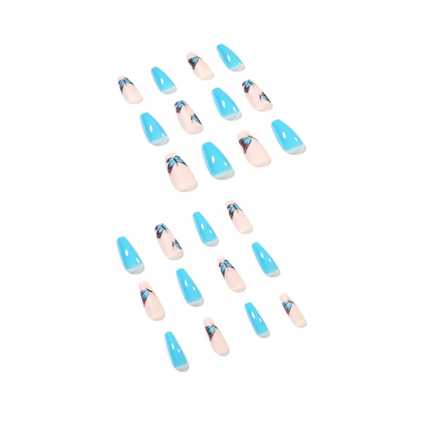 12 Sizes-24 Pcs Press On Nails JP1430