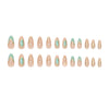 12 Sizes-24 Pcs Press On Nails Z1093