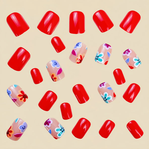 12 Sizes-24 Pcs Press On Nails Y825