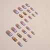 12 Sizes-24 Pcs Press On Nails W1327