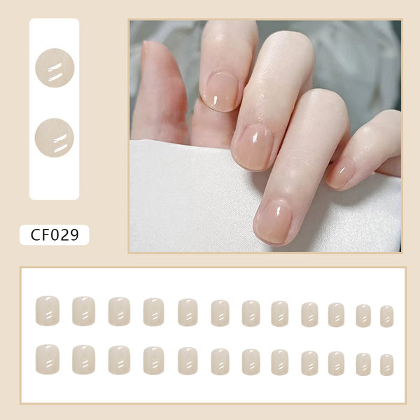 12 Sizes-24 Pcs Press On Nails CF029